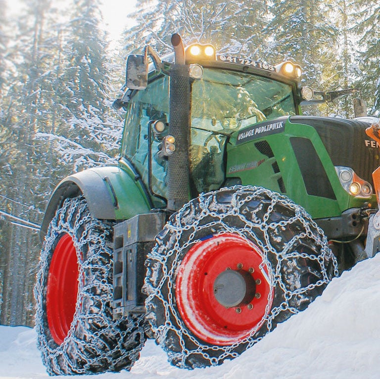 Hochwertige Schneeketten für Traktoren